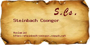 Steinbach Csongor névjegykártya